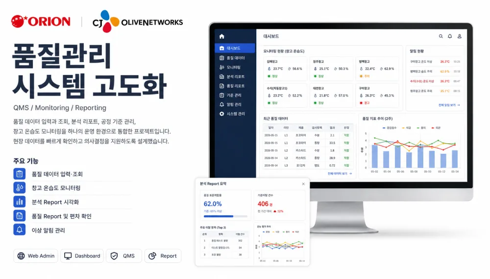 CJ OliveNetworks × Orion — QMS